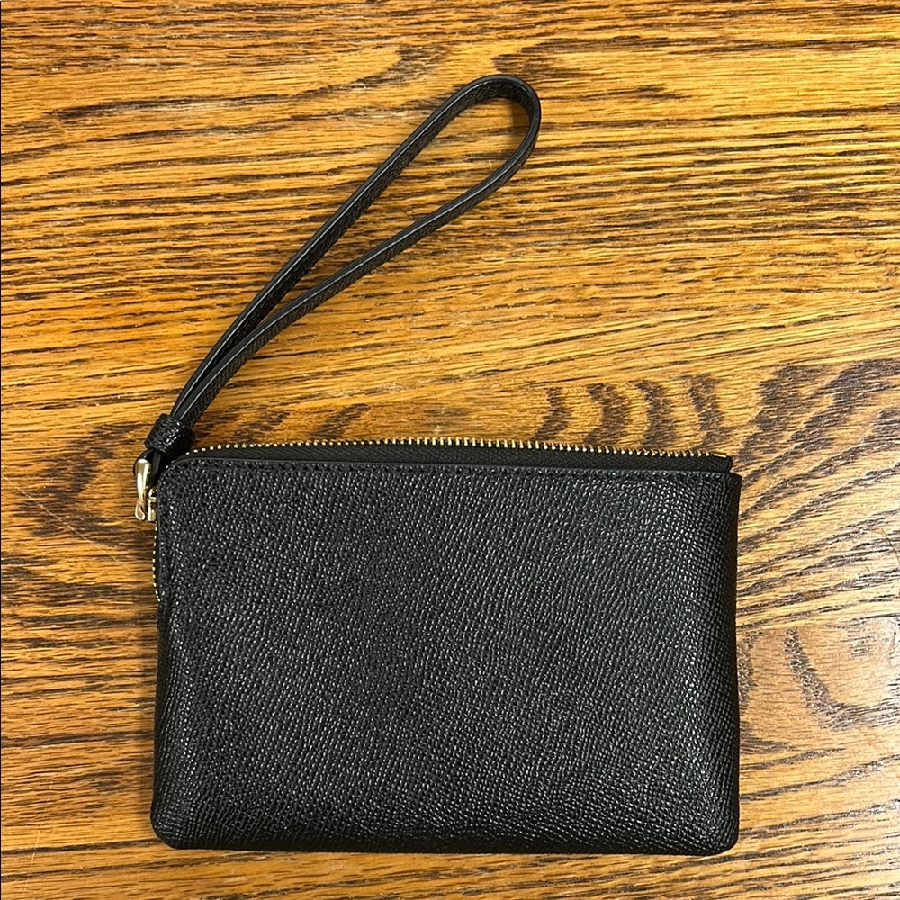Coach Black Leather Wristlet - Picture 4 of 4